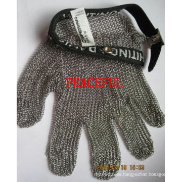 Guantes de trabajo Guante de acero inoxidable (HP-SSG01)